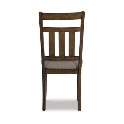 Rustic Turino Umber Side Chair by Start2Finish, showcasing wooden furniture with a warm, natural finish and comfortable design.
