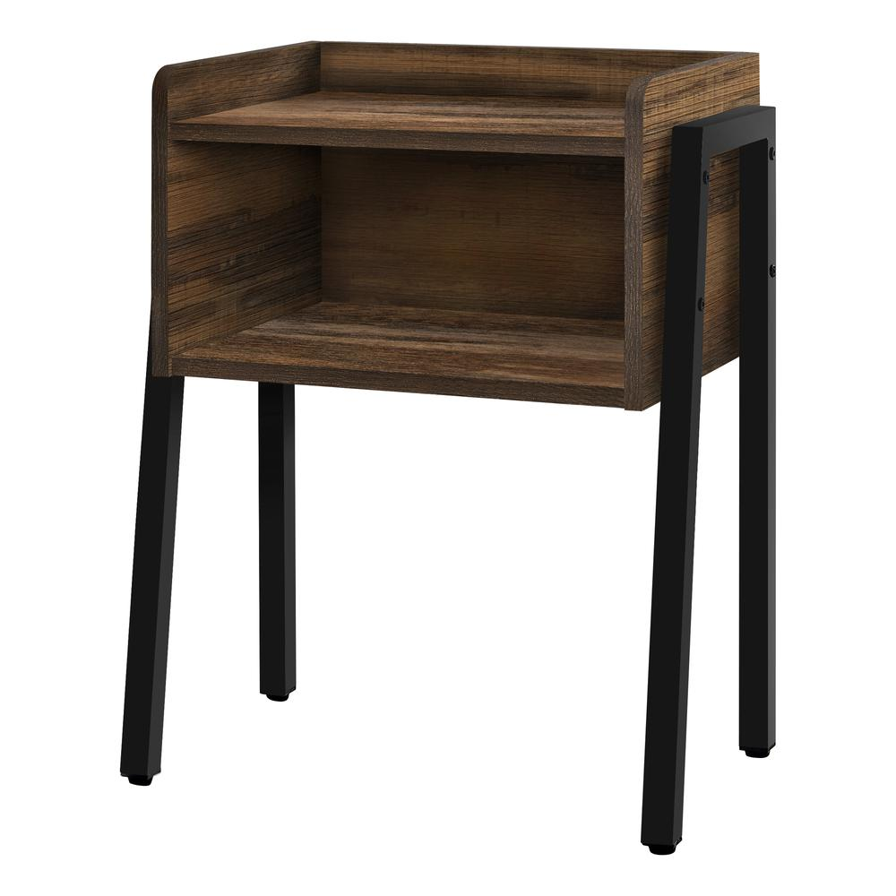 Start2Finish accent side table with lamp, ideal for living room or bedroom, featuring a sleek design and sturdy construction.