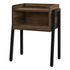 Start2Finish accent side table with lamp, ideal for living room or bedroom, featuring a sleek design and sturdy construction.