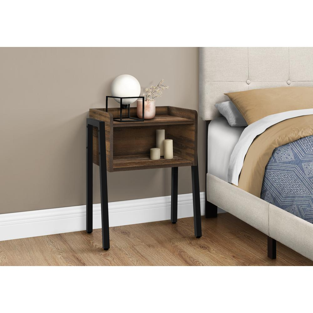 Start2Finish accent side table with lamp, ideal for living room or bedroom, featuring a modern end table design.