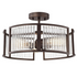 Chloe Lighting Frey 3-Light oil-rubbed bronze semi-flush ceiling fixture with 16-inch diameter and modern design.