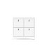 Start2Finish Madrid 4 Drawer Shoe Cabinet in white with sleek design and multiple storage drawers for organized footwear.