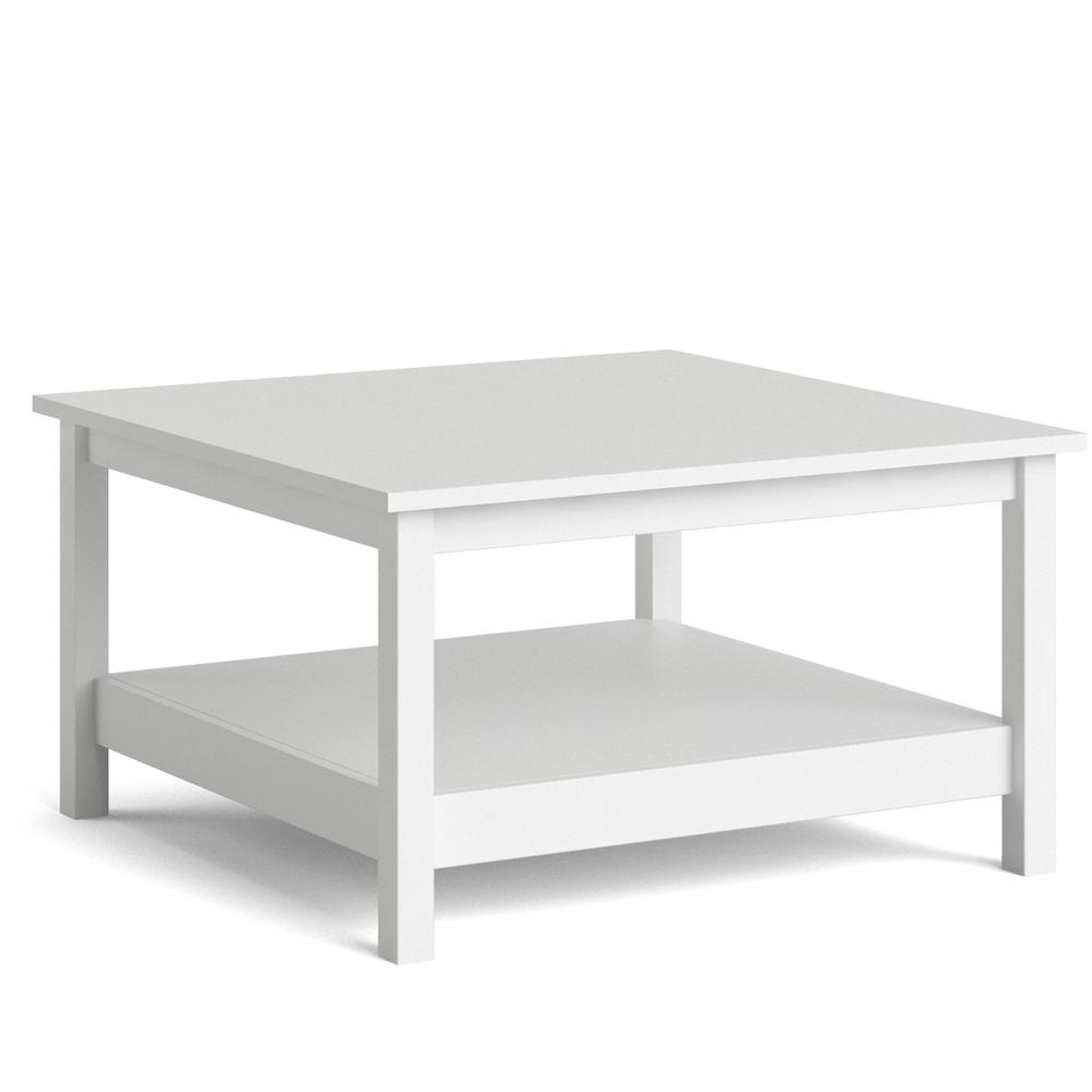 White Madrid coffee table by Start2Finish with a sleek, modern design and smooth surface, ideal for contemporary living rooms.