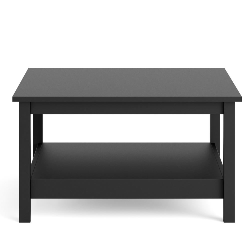 Black matte Madrid coffee table by Start2Finish, modern furniture piece with a smooth surface and sturdy design.