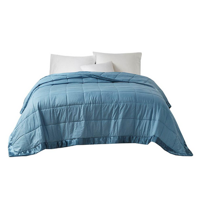 Start2Finish oversized down alternative bedding blanket with satin trim, plush and cozy for comfortable sleep.
