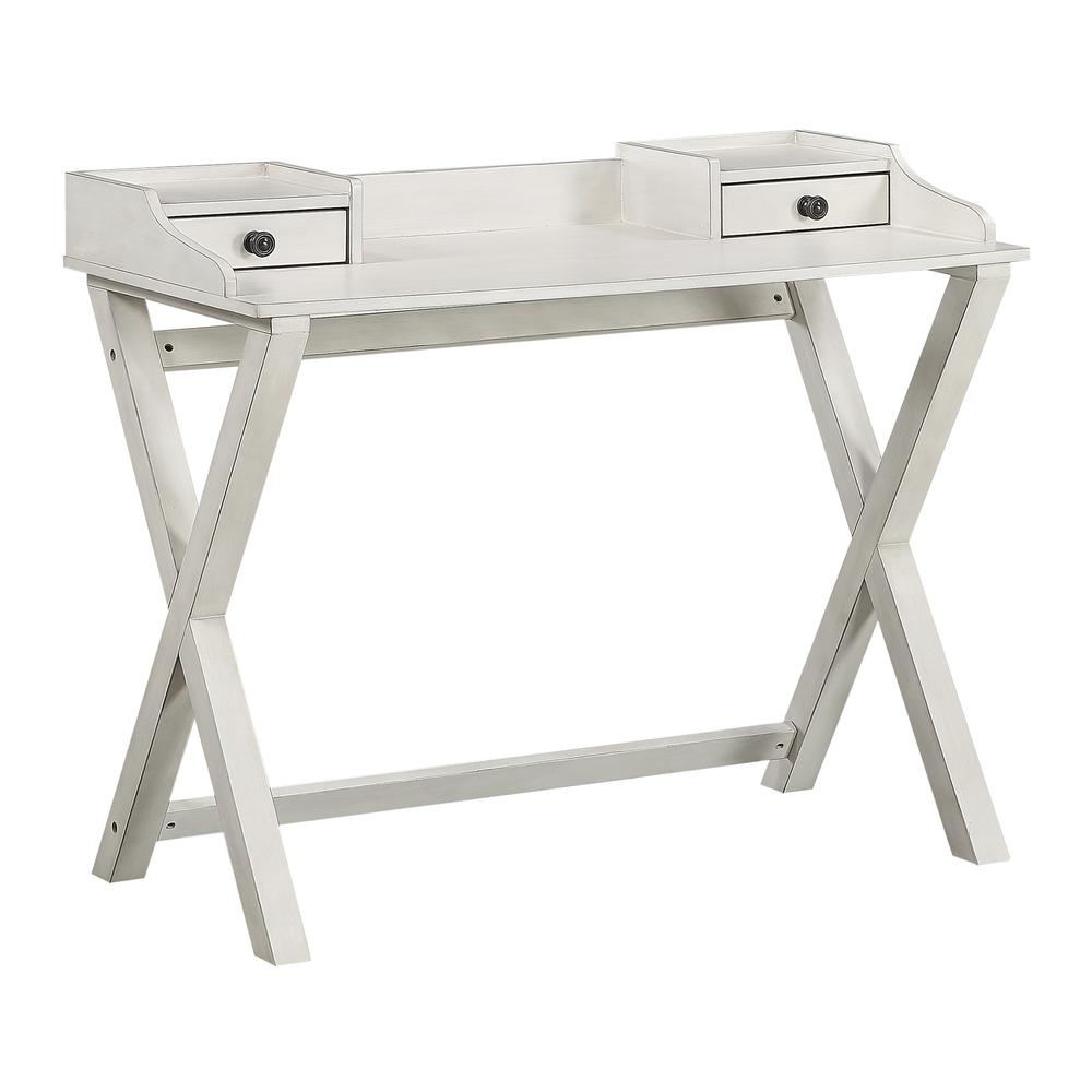 Start2Finish Barton Writing Desk in White Wash finish with sleek tabletop and sturdy legs, ideal for home office or study space.