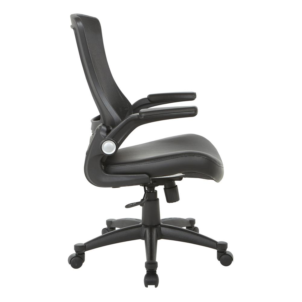 Start2Finish black faux leather manager&