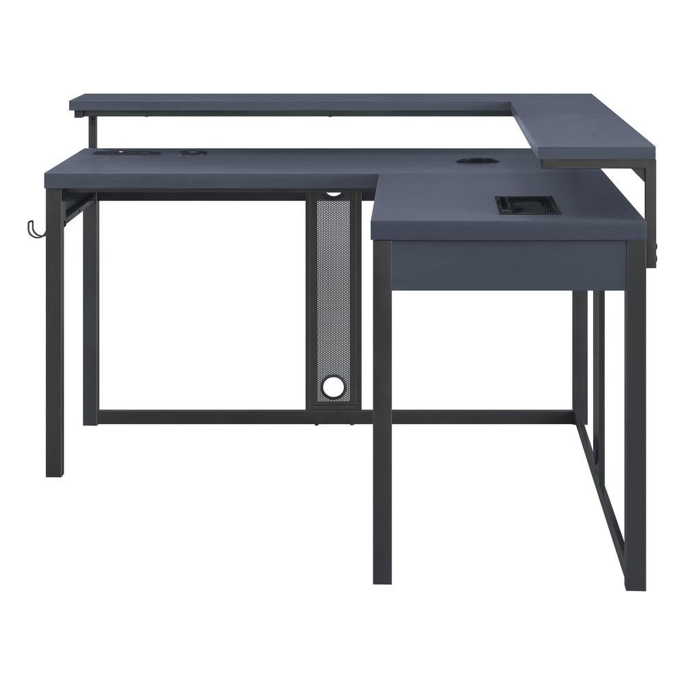 Start2Finish Loadout L-shape gaming desk with spacious surface, modern design, and sturdy wood finish for gaming and workspace use.