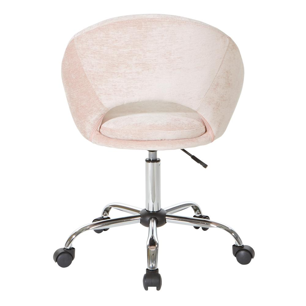 Start2Finish Milo height adjustable office chair in royal velvet micro-fiber with ergonomic design and sturdy base.