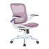 Start2Finish Riley office chair with purple mesh seat and back, ergonomic design and adjustable armrests.