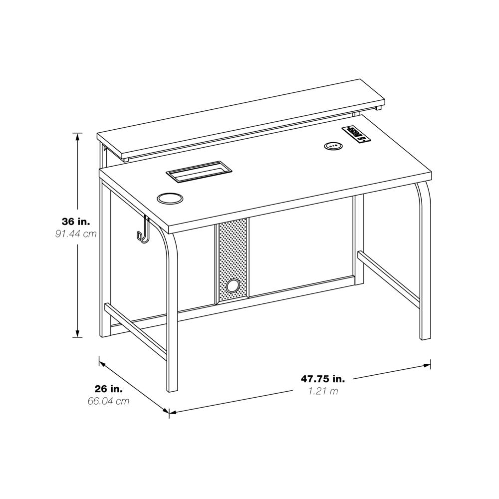 Start2Finish Reload 48-inch gaming desk with spacious surface, sturdy build, and sleek design for gaming and workspace setup.