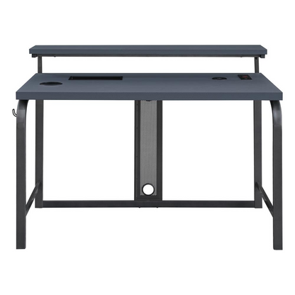 Start2Finish Reload 48-inch gaming desk with sleek black finish and sturdy metal frame, ideal for gaming and workspace setup.