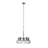 Chloe Lighting Wacian 5-light chrome hanging chandelier with sleek design, 18-inch wide, featuring modern transitional style.