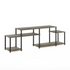 Furinno Turn-N-Tube French Oak Grey and Black TV stand for up to 55 inch TVs, modern furniture from Start2Finish.