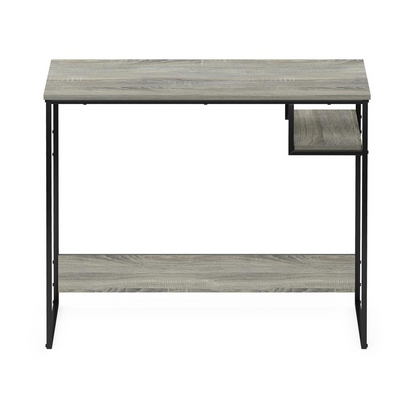Furinno Moretti modern study desk in French Oak Grey with sleek furniture design, ideal for home office or study space.