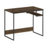 Furinno Moretti modern lifestyle study desk in Columbia Walnut with sleek design and spacious surface, ideal for home office or study area.