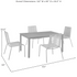 Fenton 5-piece wicker outdoor dining set by Start2Finish, includes table and four chairs with cushions, perfect for outdoor dining.