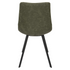 Modern leather dining chair with metal legs from Start2Finish, featuring a sleek design and cushioned seat.