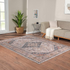 Start2Finish vintage medallion woven area rug with intricate patterns in warm tones, perfect for adding classic style to a room.