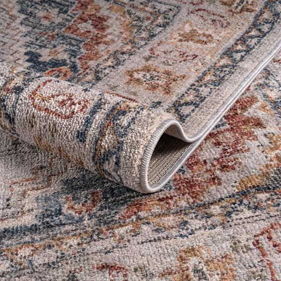 Vintage Medallion Woven Area Rug by Start2Finish featuring intricate medallion pattern in warm, earthy tones.