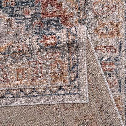 Vintage medallion woven area rug by Start2Finish featuring intricate patterns and warm tones for classic home decor.