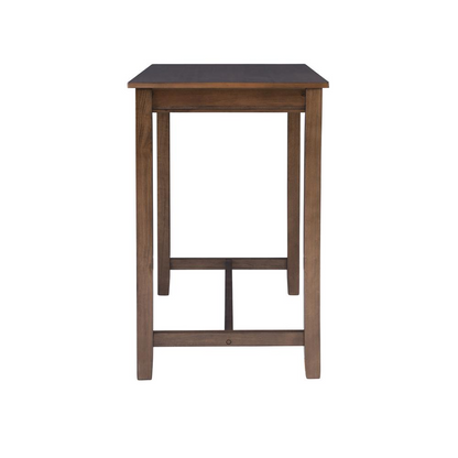 Rustic brown Claridge 36-inch counter height pub table by Start2Finish, showing sturdy wood construction and classic design.