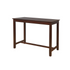 Start2Finish Claridge Counter Pub Table in brown wood with a sleek, modern design and sturdy legs, ideal for small dining or bar areas.