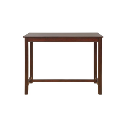 Start2Finish Claridge Counter Pub Table in brown wood with a sturdy tabletop and modern design.