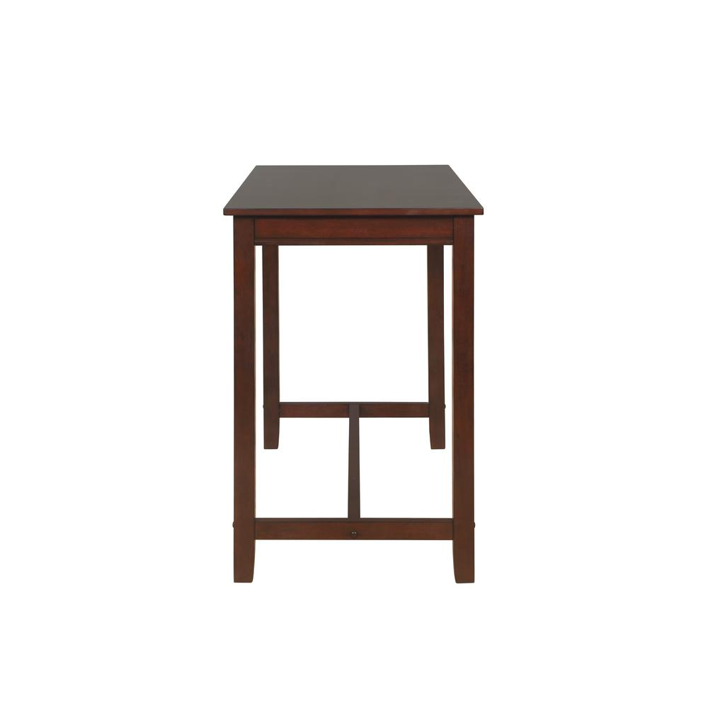Start2Finish Claridge Counter Pub Table in brown wood finish, stylish furniture piece with a sturdy design and modern look.
