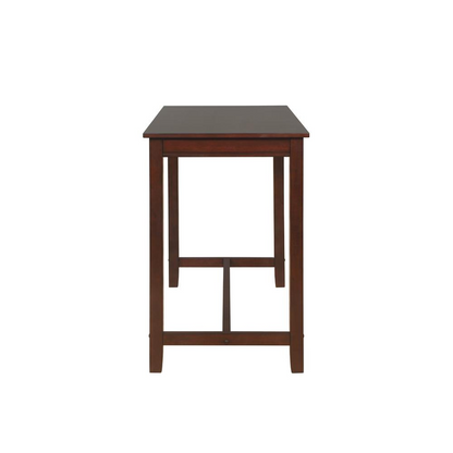 Start2Finish Claridge Counter Pub Table in brown wood finish, stylish furniture piece with a sturdy design and modern look.