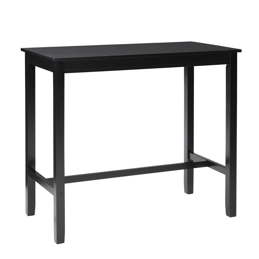 Start2Finish Claridge Bar Pub Table in black with a sleek, modern design, featuring a sturdy tabletop and stylish legs.