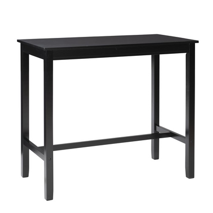 Start2Finish Claridge Bar Pub Table in black with a sleek, modern design, featuring a sturdy tabletop and stylish legs.