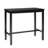 Start2Finish Claridge Bar Pub Table in black with a sleek, modern design, featuring a sturdy tabletop and stylish legs.