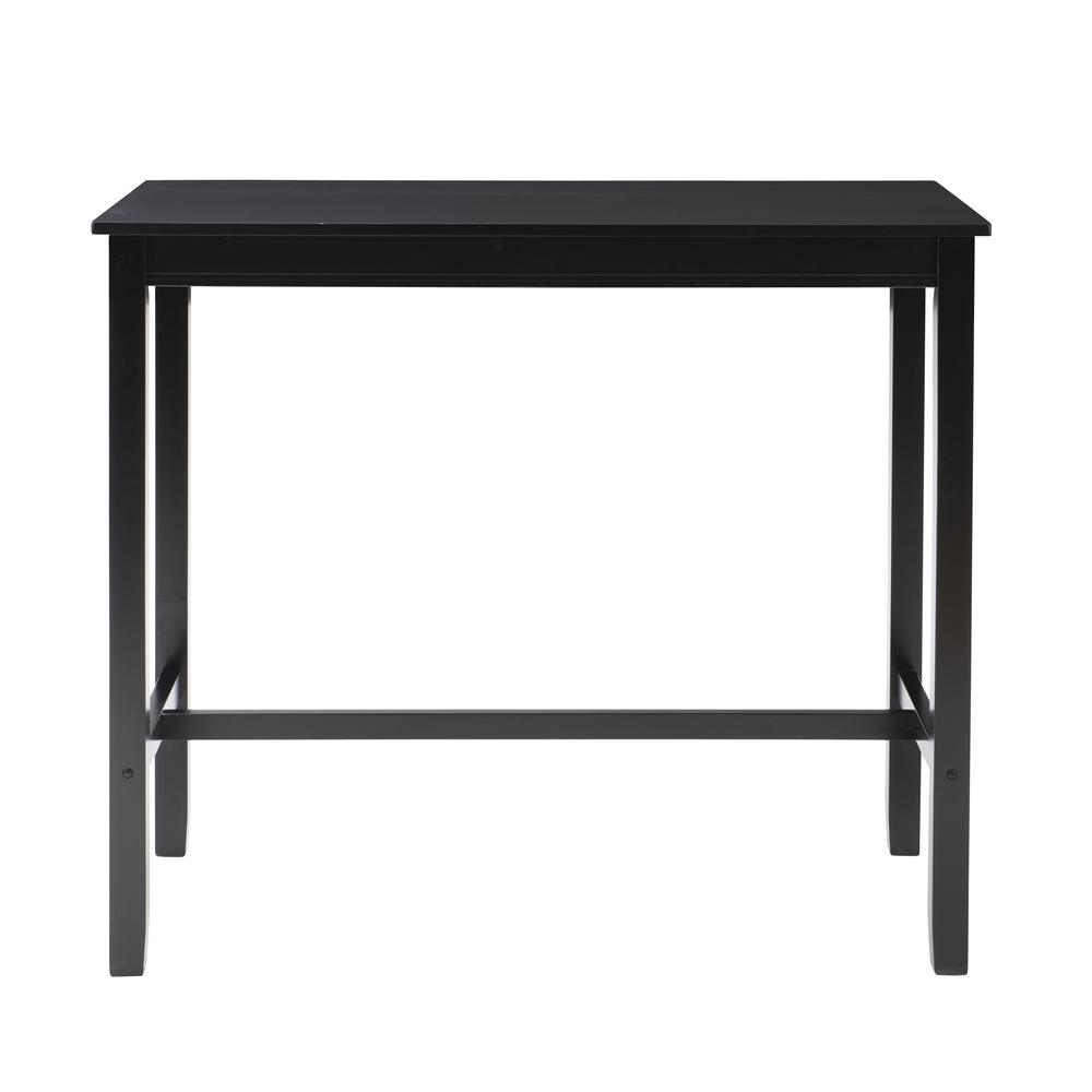 Start2Finish Claridge Bar Pub Table in black, modern furniture with a sleek tabletop and sturdy legs, ideal for bar or kitchen spaces.