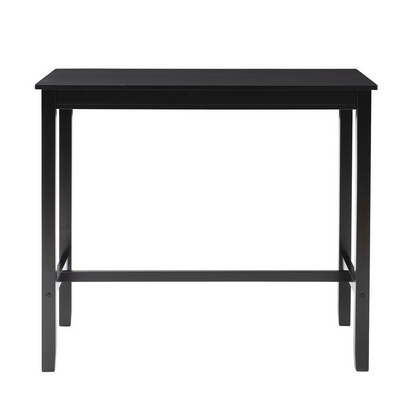 Start2Finish Claridge Bar Pub Table in black, modern furniture with a sleek tabletop and sturdy legs, ideal for bar or kitchen spaces.
