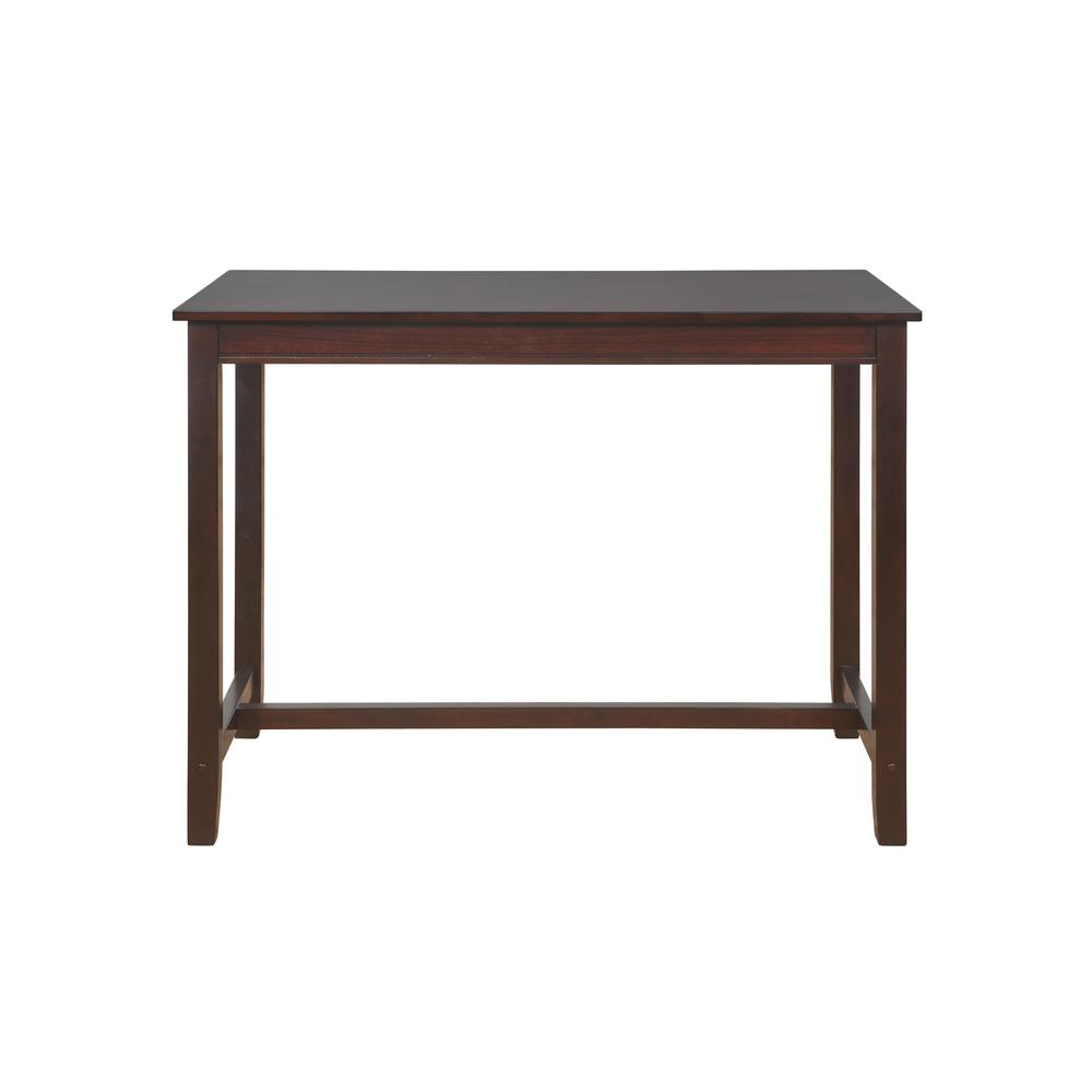 Start2Finish Claridge 36-inch walnut counter height pub table with a sleek, modern design and sturdy wooden construction.