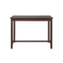 Start2Finish Claridge 36-inch walnut counter height pub table with a sleek, modern design and sturdy wooden construction.