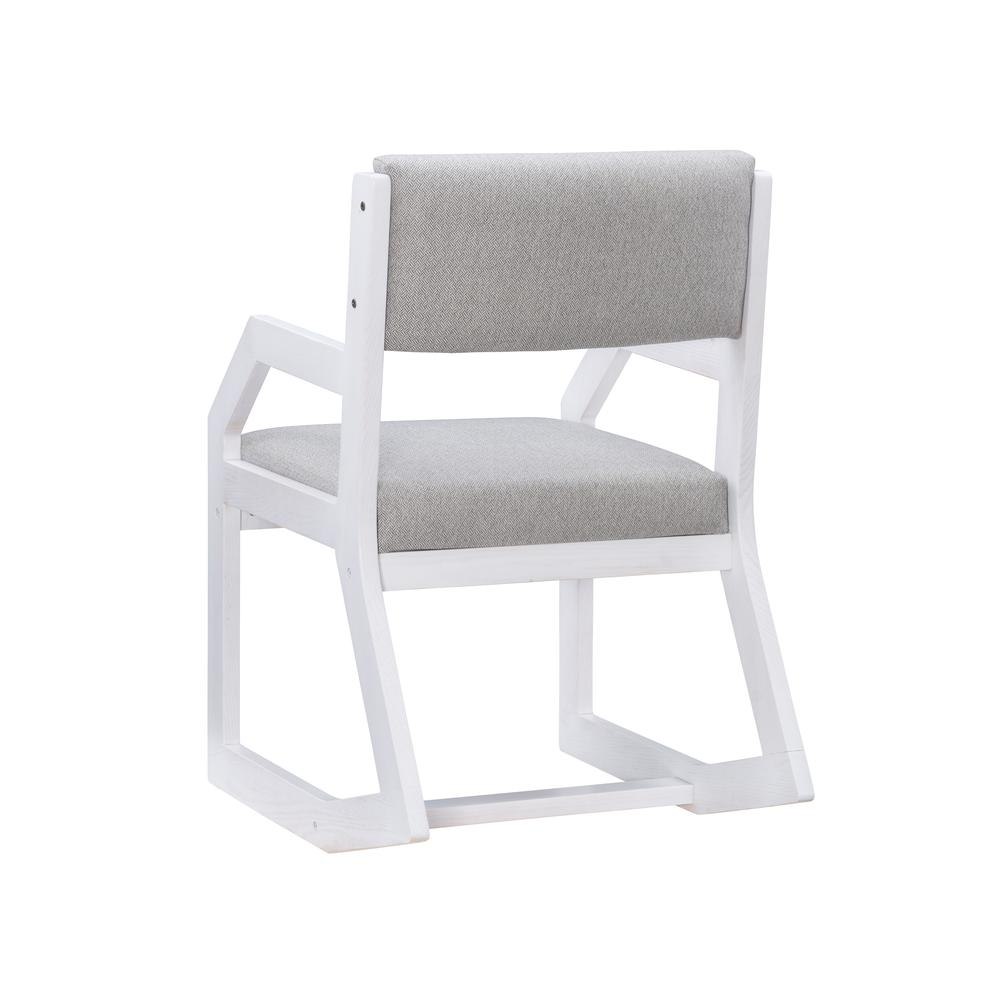 Robin 2 Position Sled Base Chair by Start2Finish in white, showcasing a modern furniture piece with a sleek sled base design.