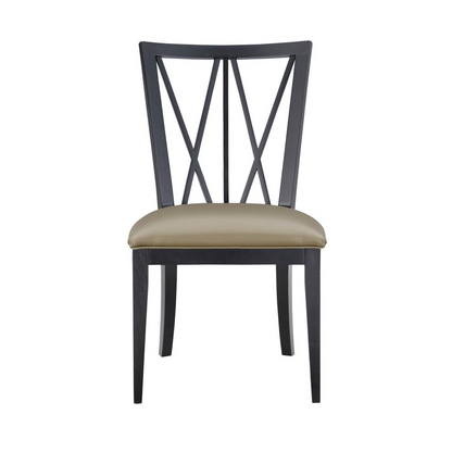 Black Bailey Chair by Start2Finish with a modern design, featuring a cushioned seat and sleek frame in the image.