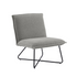 Start2Finish Kelvin Sherpa Grey Chair with plush fabric, modern furniture design, and comfortable armrests.