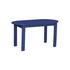 Blue Adirondack coffee table by Start2Finish, featuring a sturdy wooden surface and classic outdoor furniture style.