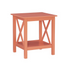 Start2Finish Davis Coral end table showing a sleek, modern furniture piece with a smooth surface and sturdy legs.