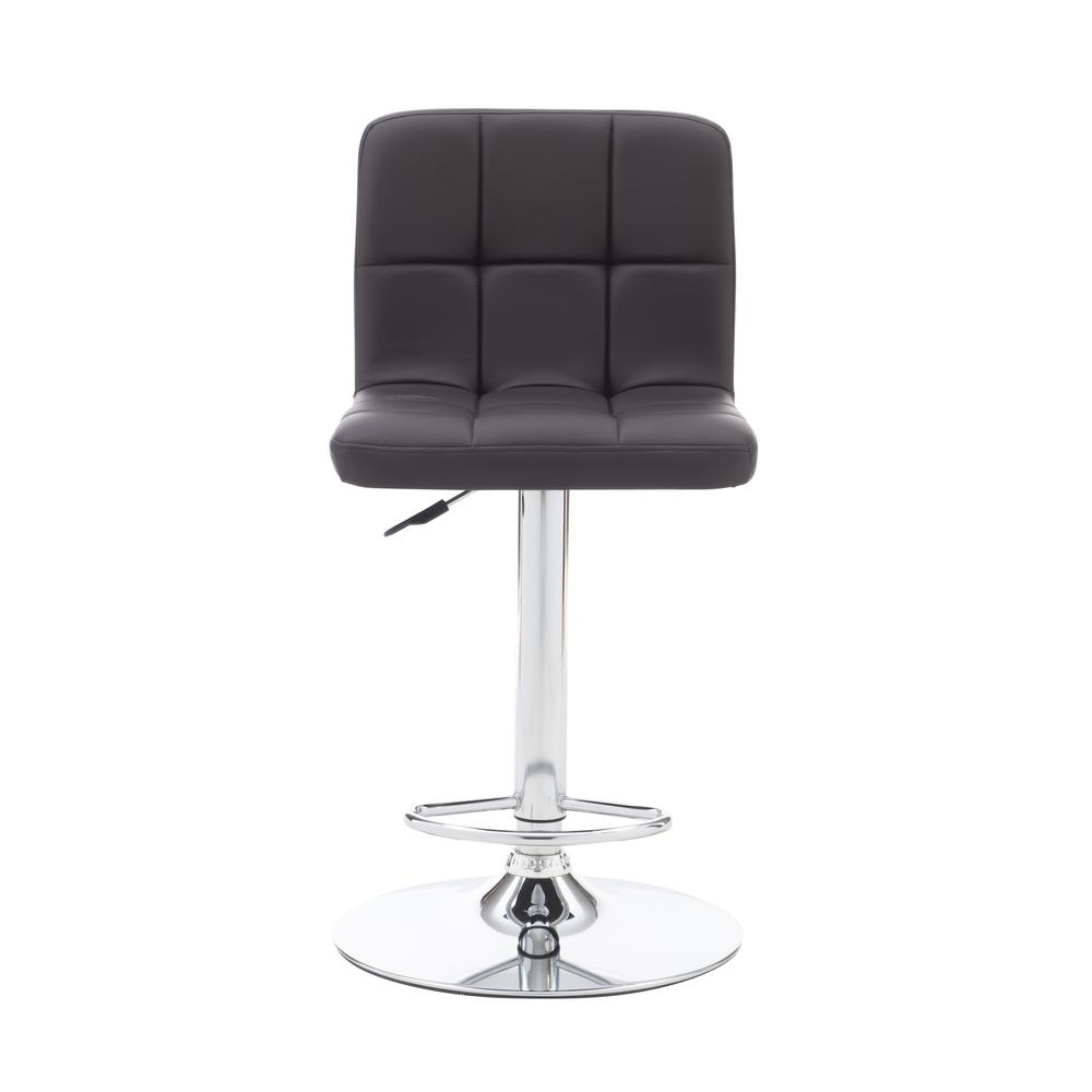 Start2Finish Clayton Barstool in chocolate with cushioned seat and wooden legs, ideal for modern kitchen or bar area.