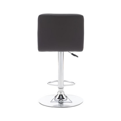 Start2Finish Clayton Barstool in chocolate color with a sleek wooden seat and metal frame, ideal for modern kitchen or bar area.