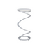 Silver and white marble spiral drink table by Start2Finish, showcasing a sleek, modern furniture design with a polished finish.