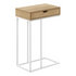 Start2Finish C-shaped accent table with storage drawer, ideal as end or side table for living room or bedroom.