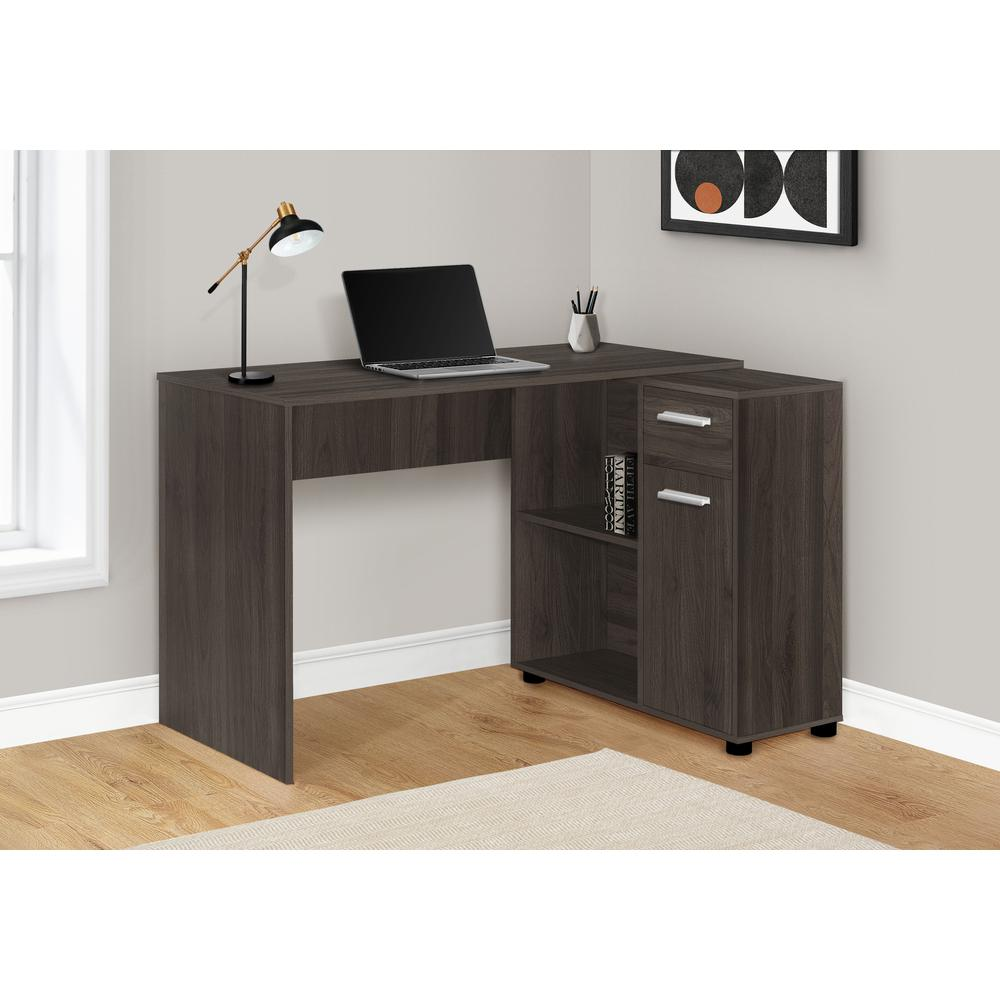 Start2Finish L-shaped home office computer desk with corner design, storage drawers, and ample workspace for productive work sessions.