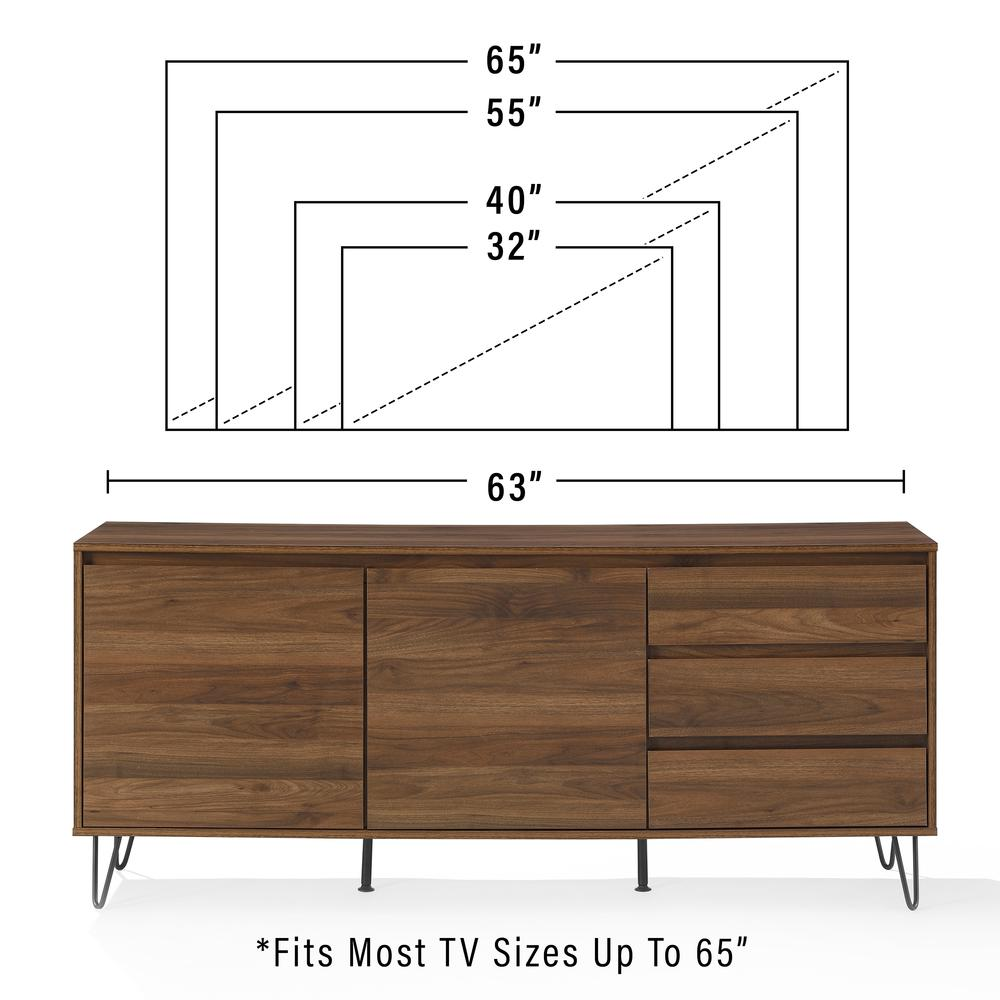 Start2Finish Teagan record storage sideboard with sleek wooden finish and multiple storage compartments.
