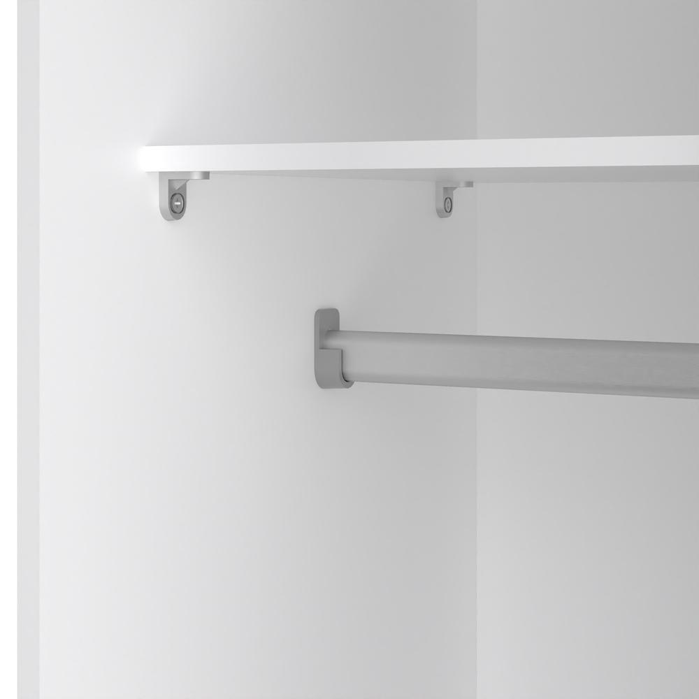 White space wardrobe with 2 sliding doors, modern furniture piece by Start2Finish featuring sleek design and ample storage space.
