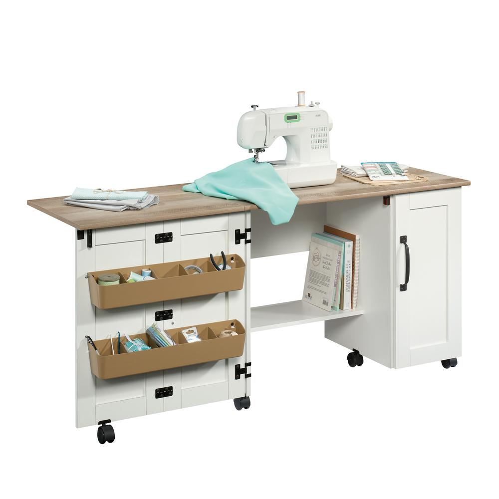 Start2Finish craft and hobby storage container in soft white with multiple compartments for organizing supplies.